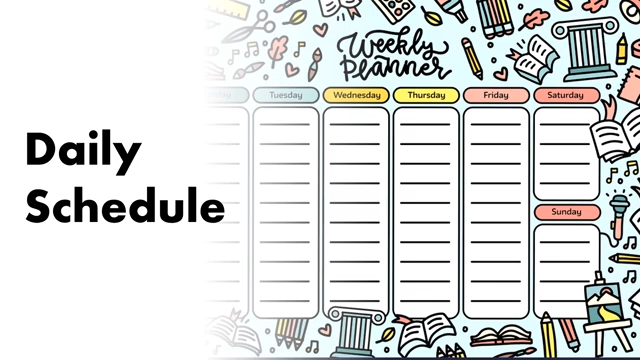 Daily Schedule and Phonics - Sky Class May 2026